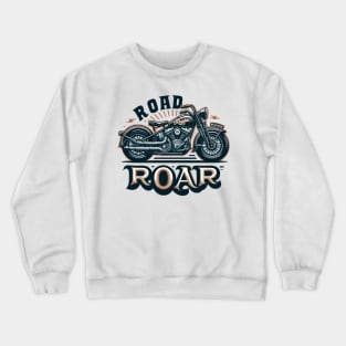 Classic Vintage Cruiser, Road Roar Crewneck Sweatshirt